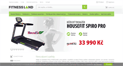 Desktop Screenshot of fitnessland.cz