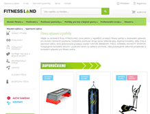 Tablet Screenshot of fitnessland.cz